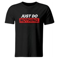 Koszulka Just Do Nothing, męska, czarna, roz. M