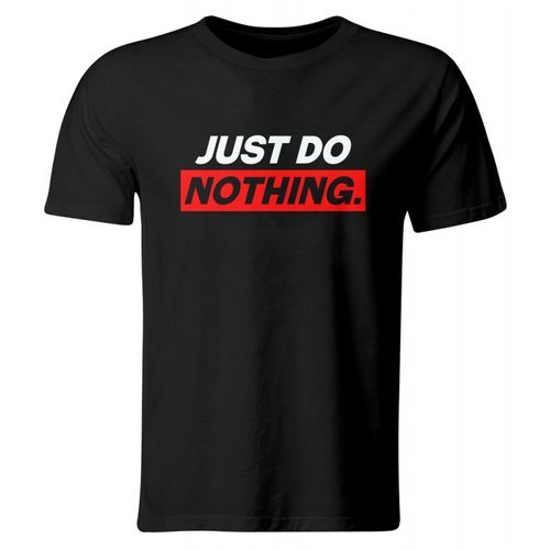 Koszulka Just Do Nothing, męska, czarna, roz. XL na Arena.pl