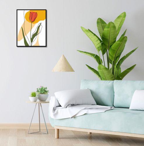 Plakat 40x50cm Przerysowany Tulipan na Arena.pl