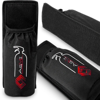 UCHWYT DO GAŚNICY SAMOCHODOWEJ MOCOWANIE NA RZEP DO BAGAŻNIKA CZARNY