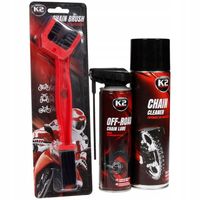ZESTAW DO ŁAŃCUCHÓW MOTOCYKLOWYCH K2 czyszczenie