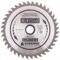 TARCZA WIDIOWA DO DREWNA PIŁY 160 X 20 MM 40Z TDD-160x20x40Z