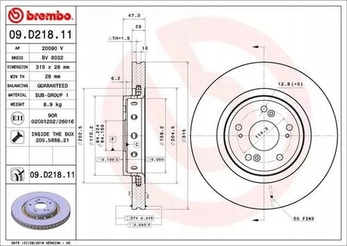 Tarcza hamulcowa BREMBO na Arena.pl