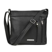 Torebka Skórzana Czarna Listonoszka Damska Beltimore X95