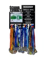 Wieszak na medale i numery startowe REKORDY BIEGOWE RUN twoje imię 341.1