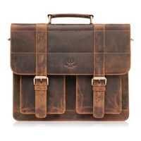 torba męska na ramię skórzana vintage brązowa paolo peruzzi t-100-hbr