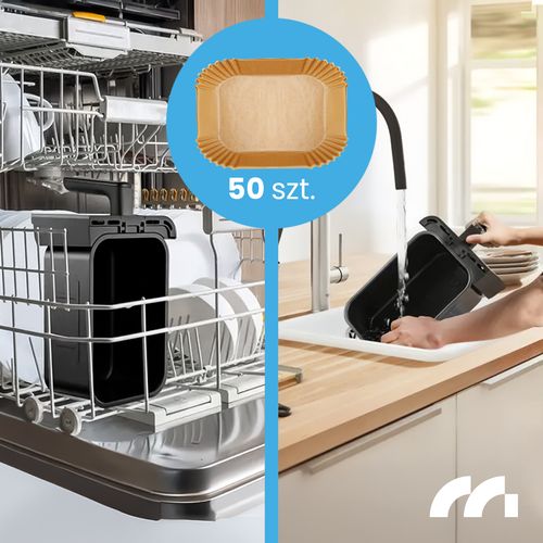 Frytkownica Beztłuszczowa 10L Air Fryer Frytownica Dwukomorowa Duża 2800W na Arena.pl