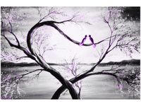 100 70CM OBRAZ PŁÓTNO W FIOLETOWYM ŚWIETLE KSIĘŻYCA PŁÓTNO RAMA