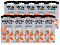 Bateria do aparatów słuchowych Rayovac 13 60 szt. 310 mAh