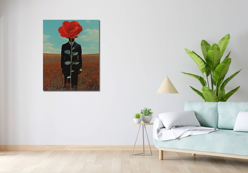 Obraz 70x90cm Obserwator zza Maku zdjęcie 2