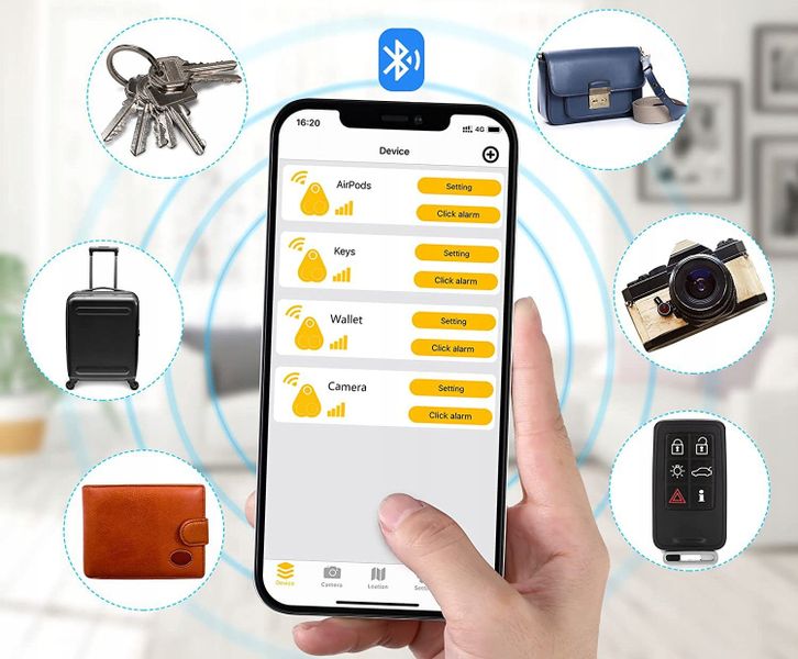 LOKALIZATOR BLUETOOTH Kluczy Dziecka Przedmiotów TELEFON iOS Android Czarny zdjęcie 6