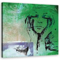 OBRAZ DO SYPIALNI Dziewczyna Zielony