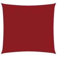 Kwadratowy żagiel ogrodowy, tkanina Oxford, 3x3 m, czerwony