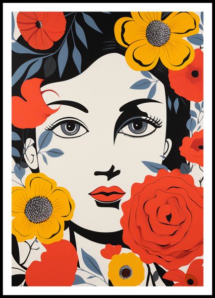 Plakat 70x100cm Kwiatowa Aura zdjęcie 3