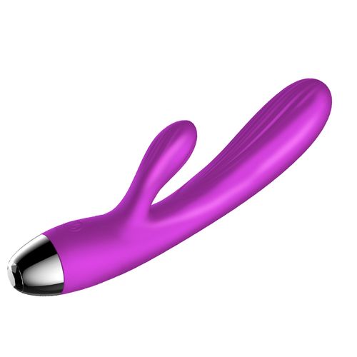 wibrator silicone vibrator and pulsator purple usb 7+7 function / heating na Arena.pl