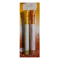 Pisaki flamastry markery brokatowe wodne 2 sztuki