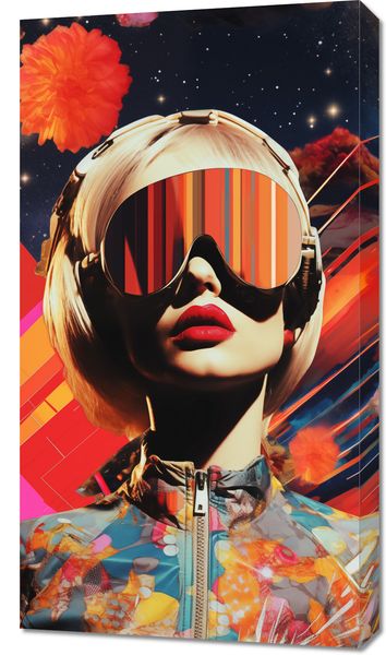 Obraz 50x90cm Retrofuturystyczna Muza zdjęcie 1