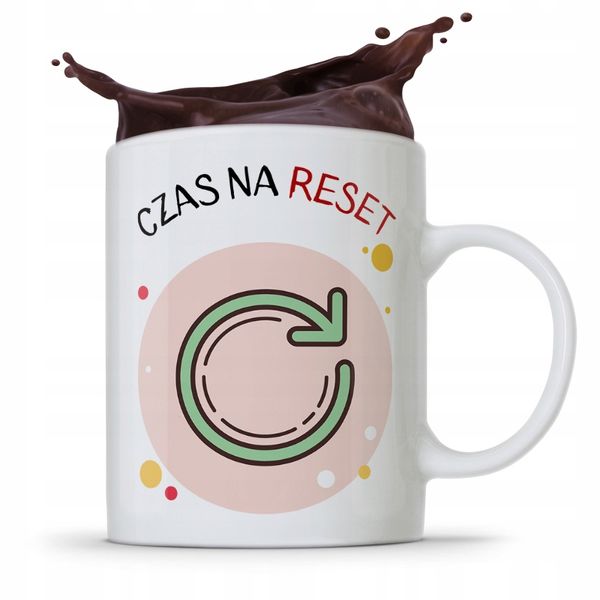Kubek Informatyka Programisty Czas Na Reset Z Nadrukiem Ze Zdjęciem zdjęcie 1