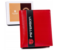 mały, skórzany portfel damski bez zapięcia - peterson