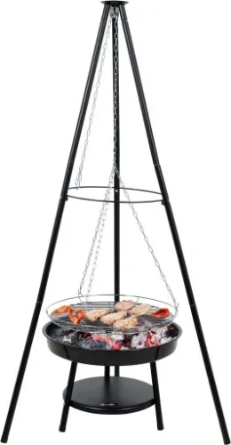 GRILL WISZĄCY OGRODOWY PALENISKO TRÓJNÓG OGNISKO na Arena.pl