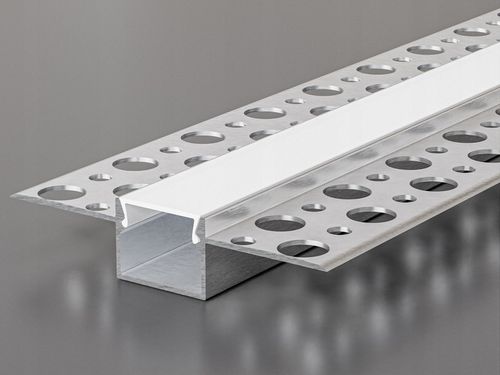 Profil LED Aluminiowy Do Płyt GK Gipsowych Wpuszczany Regips 2m klosz na Arena.pl