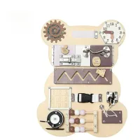 tablica manipulacyjna Miś - drewno