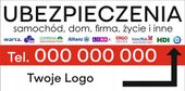 BANER REKLAMOWY projekt 130x80 cm UBEZPIECZENIA