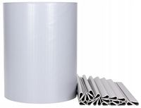 TAŚMA OGRODZENIOWA 190x35m OGRODZENIE JASNOSZARA