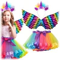 Jednorożec kostium przebranie spódniczka opaska zestaw dla dziewczynki