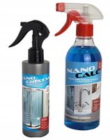 Powłoka hydrofobowa PŁYN ZESTAW DO KABIN PRYSZNICOWYCH NATRYSKOWYCH