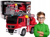 duży WÓZ STRAŻY POŻARNEJ napęd wysuwana drabina straż pożarna