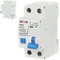 RÓŻNICÓWKA Z CZŁONEM NADPRĄDOWYM B16 2P 30mA WYŁĄCZNIK