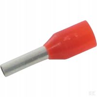 Końcówka Prze. Tulejkowa,Izolowana Czerwona 1.0mm
