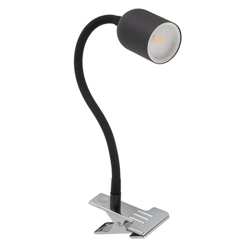 Lampka nocna z klipsem tuba Top 4561 TK Lighting metalowa czarna na Arena.pl