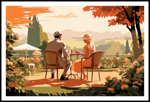 Plakat 91,5x60cm Retro Randka na Arena.pl