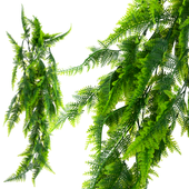 Zwis Sztuczna Paproć 85 Cm Gęsta Roślina Wisząca Do Wnętrz Dekoracyjna