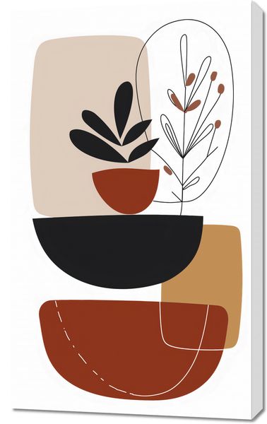 Obraz 60x100cm Botaniczna Abstrakcja zdjęcie 1