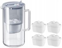 DZBANEK FILTRUJĄCY AQUAPHOR GLASS 2,5L SZKLANY SZARY +4 FILTRY
