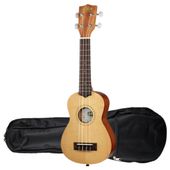 Ukulele sopranowe Świerk Mahoń Gigbag Pokrowiec Kala Satin Mahogany Soprano