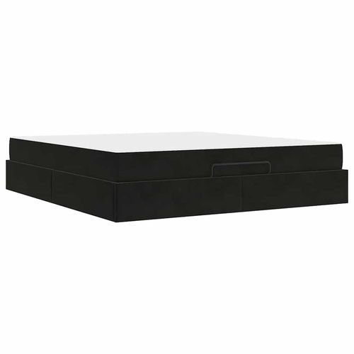 Ramka łóżka Czarny 180 x 200 cm Aksamit na Arena.pl