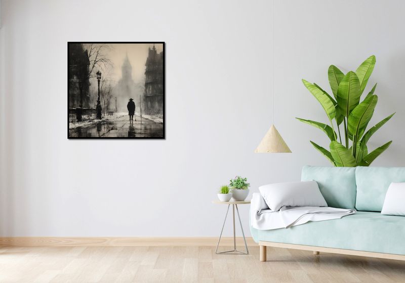 Plakat 80x80cm Mgła nad Londynem zdjęcie 4