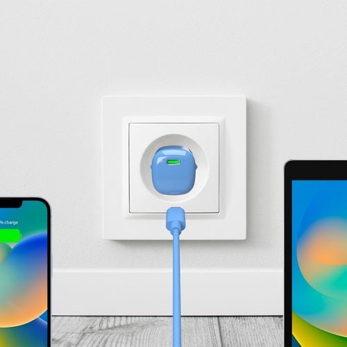 ładowarka sieciowa usb-c gan 20w - niebieska na Arena.pl