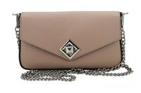 Modna torebka skórzana włoska - Różowe pudrowe