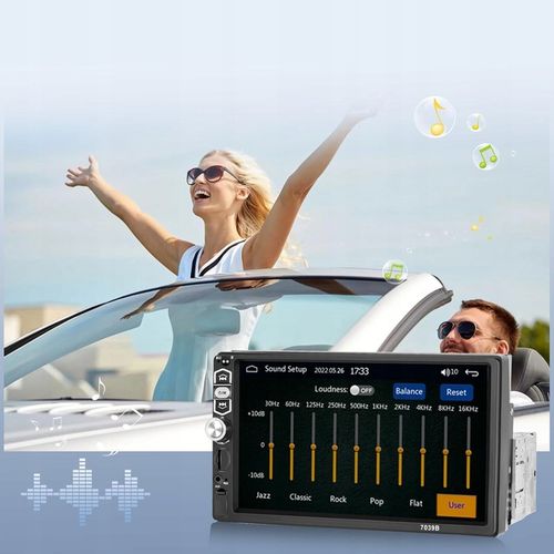 RADIO SAMOCHODOWE BLUETOOTH WYŚWIETLACZ 7"KAMERA COFANIA ZESTAW UNIWERSALNY na Arena.pl