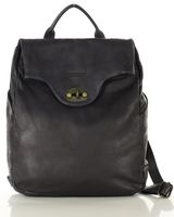 MARCO MAZZINI Duży akademicki plecak old pelle travel big czarny