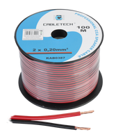 KAB0387 Kabel gonikowy CCA 0.20mm czarno-czer