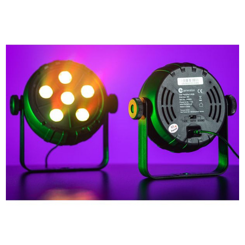 Lampa 6x3W USB-C 6 LED RGB USB Party reflektor dyskotekowy na imprezę na Arena.pl