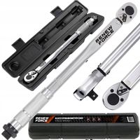 Klucz Dynamometryczny 3/8" 7-112Nm 370mm z Blokadą Dwukierunkowy z Etui