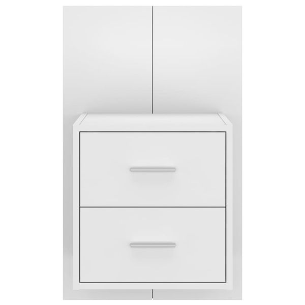 Szafka nocna ścienna, biała zdjęcie 5