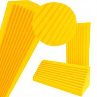 PUŁAPKA BASOWA ĆWIERĆWALEC WYGŁUSZENIE | Wys.100 cm | R: 200 mm Żółta